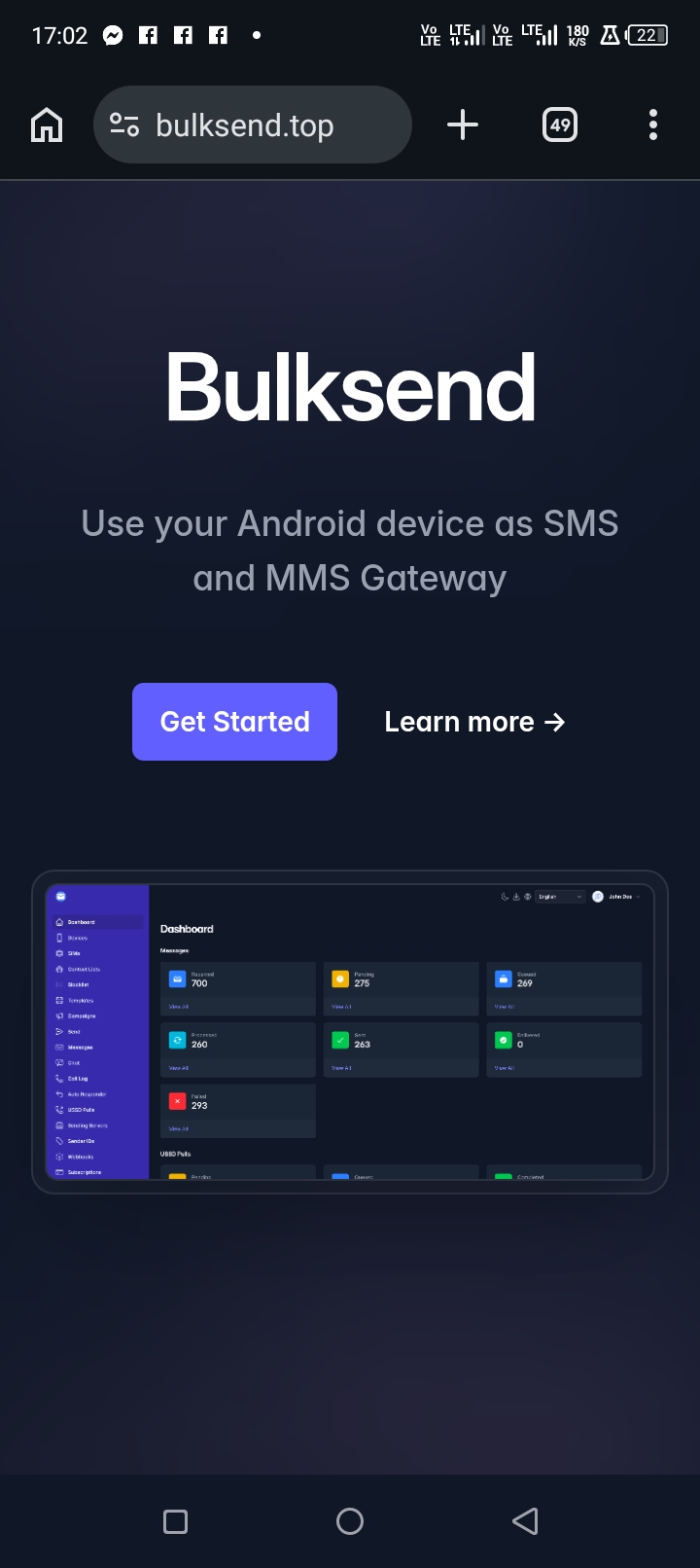 Bulk Sms Website For Sale